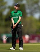 15 October 2018; David Kitt of Team Ireland, from Athenry, Co. Galway, reacts after a missed putt on the 8th green during the Mixed Team Cumulative Team Play event in the Hurlingham Golf Cub, on Day 9 of the Youth Olympic Games in Buenos Aires, Argentina. Photo by Eóin Noonan/Sportsfile