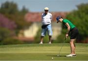 15 October 2018; Lauren Crowley-Walsh of Team Ireland, from Kill, Co. Kildare, putting on the 8th green during the Mixed Team Cumulative Team Play event in the Hurlingham Golf Cub, on Day 9 of the Youth Olympic Games in Buenos Aires, Argentina. Photo by Eóin Noonan/Sportsfile