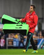 13 October 2018; Munster head coach Johann van Graan prior to the Heineken Champions Cup Round Pool 2 Round 1 match between Exeter and Munster at Sandy Park in Exeter, England. Photo by Brendan Moran/Sportsfile