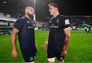 12 October 2018; Scott Fardy, left, and James Ryan of Leinster after the Heineken Champions Cup Pool 1 Round 1 match between Leinster and Wasps at the RDS Arena in Dublin. Photo by Brendan Moran/Sportsfile
