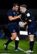 12 October 2018; Jack McGrath, left, and James Tracy of Leinster during the Heineken Champions Cup Pool 1 Round 1 match between Leinster and Wasps at the RDS Arena in Dublin. Photo by Brendan Moran/Sportsfile