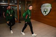16 October 2018; Shaun Williams of Republic of Ireland arrives prior to the UEFA Nations League B group four match between Republic of Ireland and Wales at the Aviva Stadium in Dublin. Photo by Stephen McCarthy/Sportsfile