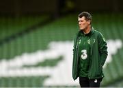 16 October 2018; Republic of Ireland assistant manager Roy Keane prior to the UEFA Nations League B group four match between Republic of Ireland and Wales at the Aviva Stadium in Dublin. Photo by Seb Daly/Sportsfile