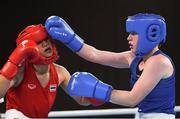 16 October 2018; Dearbhla Rooney, right, of Team Ireland, from Manorhamilton, Leitrim, in action against Panpatchara Somnuek of Thailand during the women's flyweight, semi-final, event in the Youth Olympic Park on Day 10 of the Youth Olympic Games in Buenos Aires, Argentina. Photo by Eóin Noonan/Sportsfile