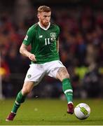 16 October 2018; James McClean of Republic of Ireland during the UEFA Nations League B group four match between Republic of Ireland and Wales at the Aviva Stadium in Dublin. Photo by Brendan Moran/Sportsfile