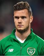 16 October 2018; Kevin Long of Republic of Ireland prior to the UEFA Nations League B group four match between Republic of Ireland and Wales at the Aviva Stadium in Dublin. Photo by Brendan Moran/Sportsfile