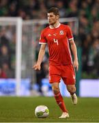 16 October 2018; Ben Davies of Wales during the UEFA Nations League B group four match between Republic of Ireland and Wales at the Aviva Stadium in Dublin. Photo by Brendan Moran/Sportsfile