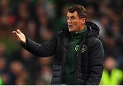16 October 2018; Republic of Ireland assistant manager Roy Keane during the UEFA Nations League B group four match between Republic of Ireland and Wales at the Aviva Stadium in Dublin. Photo by Brendan Moran/Sportsfile
