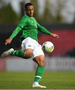 16 October 2018; Adam Idah of Republic of Ireland during the 2018/19 UEFA Under-19 European Championships Qualifying Round match between Republic of Ireland and Netherlands at City Calling Stadium, in Lissanurlan, Co. Longford. Photo by Harry Murphy/Sportsfile