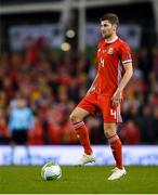 16 October 2018; Ben Davies of Wales during the UEFA Nations League B group four match between Republic of Ireland and Wales at the Aviva Stadium in Dublin. Photo by Harry Murphy/Sportsfile