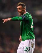16 October 2018; Richard Keogh of Republic of Ireland during the UEFA Nations League B group four match between Republic of Ireland and Wales at the Aviva Stadium in Dublin. Photo by Harry Murphy/Sportsfile