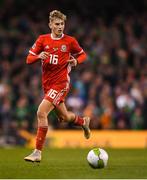 16 October 2018; David Brooks of Wales during the UEFA Nations League B group four match between Republic of Ireland and Wales at the Aviva Stadium in Dublin. Photo by Harry Murphy/Sportsfile