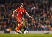 16 October 2018; Joe Allen of Wales during the UEFA Nations League B group four match between Republic of Ireland and Wales at the Aviva Stadium in Dublin. Photo by Harry Murphy/Sportsfile