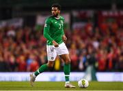 16 October 2018; Cyrus Christie of Republic of Ireland during the UEFA Nations League B group four match between Republic of Ireland and Wales at the Aviva Stadium in Dublin. Photo by Harry Murphy/Sportsfile