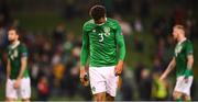 16 October 2018; Cyrus Christie of Republic of Ireland following the UEFA Nations League B group four match between Republic of Ireland and Wales at the Aviva Stadium in Dublin. Photo by Stephen McCarthy/Sportsfile