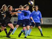 17 October 2018; Avril Brierley of UCD Waves in action against Orlaith Conlon of Wexford Youths during the Continental Tyres FAI Women's Cup Semi-Final match between Wexford Youths and UCD Waves at Ferrycarrig Park, in Wexford. Photo by Matt Browne/Sportsfile