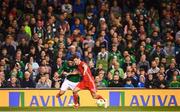 16 October 2018; Matt Doherty of Republic of Ireland and Ben Davies of Wales during the UEFA Nations League B group four match between Republic of Ireland and Wales at the Aviva Stadium in Dublin. Photo by Stephen McCarthy/Sportsfile