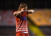 17 October 2018; Kate Mooney of Shelbourne looks dejected following the Continental Tyres FAI Women's Cup Semi-Final match between Shelbourne and Peamount United at Tolka Park, Dublin. Photo by Harry Murphy/Sportsfile