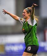 17 October 2018; Lauren Kealy of Peamount United celebrates following the Continental Tyres FAI Women's Cup Semi-Final match between Shelbourne and Peamount United at Tolka Park, Dublin. Photo by Harry Murphy/Sportsfile