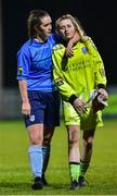 17 October 2018; UCD Waves players Roisin McGovern and Erica Turner after the Continental Tyres FAI Women's Cup Semi-Final match between Wexford Youths and UCD Waves at Ferrycarrig Park, in Wexford. Photo by Matt Browne/Sportsfile