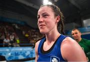 17 October 2018; Dearbhla Rooney of Team Ireland, from Manorhamilton, Leitrim, after beating Te Mania Rzeka Tai Shelford-Edmonds of New Zealand during the women's featherweight bronze medal bout on Day 11 of the Youth Olympic Games in Buenos Aires, Argentina. Photo by Eóin Noonan/Sportsfile