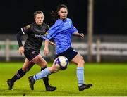 17 October 2018; Leanne Payne of UCD Waves in action against Orlaith Conlon of Wexford Youths during the Continental Tyres FAI Women's Cup Semi-Final match between Wexford Youths and UCD Waves at Ferrycarrig Park, in Wexford. Photo by Matt Browne/Sportsfile