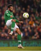 16 October 2018; Cyrus Christie of Republic of Ireland during the UEFA Nations League B group four match between Republic of Ireland and Wales at the Aviva Stadium in Dublin. Photo by Stephen McCarthy/Sportsfile