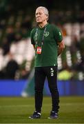 16 October 2018; Republic of Ireland equipment officer Mick Lawlor prior to the UEFA Nations League B group four match between Republic of Ireland and Wales at the Aviva Stadium in Dublin. Photo by Stephen McCarthy/Sportsfile