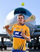 18 October 2018;  Podge Collins of Clare was at Dublin Airport this morning where Aer Lingus, in partnership with the GAA and GPA, unveiled the one-of-a-kind customised playing kit for the Fenway Hurling Classic which takes place at Fenway Park in Boston on November 18th. Aer Lingus will once again be the Official Airline of the Event and will be responsible for flying the four teams to Boston. Photo by Sam Barnes/Sportsfile