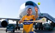 18 October 2018;  Podge Collins of Clare was at Dublin Airport this morning where Aer Lingus, in partnership with the GAA and GPA, unveiled the one-of-a-kind customised playing kit for the Fenway Hurling Classic which takes place at Fenway Park in Boston on November 18th. Aer Lingus will once again be the Official Airline of the Event and will be responsible for flying the four teams to Boston. Photo by Sam Barnes/Sportsfile