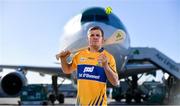 18 October 2018;  Podge Collins of Clare was at Dublin Airport this morning where Aer Lingus, in partnership with the GAA and GPA, unveiled the one-of-a-kind customised playing kit for the Fenway Hurling Classic which takes place at Fenway Park in Boston on November 18th. Aer Lingus will once again be the Official Airline of the Event and will be responsible for flying the four teams to Boston. Photo by Sam Barnes/Sportsfile