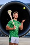 18 October 2018; Tom Morrissey of Limerick was at Dublin Airport this morning where Aer Lingus, in partnership with the GAA and GPA, unveiled the one-of-a-kind customised playing kit for the Fenway Hurling Classic which takes place at Fenway Park in Boston on November 18th. Aer Lingus will once again be the Official Airline of the Event and will be responsible for flying the four teams to Boston. Photo by Sam Barnes/Sportsfile