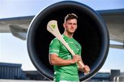 18 October 2018; Tom Morrissey of Limerick was at Dublin Airport this morning where Aer Lingus, in partnership with the GAA and GPA, unveiled the one-of-a-kind customised playing kit for the Fenway Hurling Classic which takes place at Fenway Park in Boston on November 18th. Aer Lingus will once again be the Official Airline of the Event and will be responsible for flying the four teams to Boston. Photo by Sam Barnes/Sportsfile