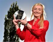 18 October 2018; Carla Rowe of Dublin with The Croke Park and LGFA Player of the Month award for September, at The Croke Park in Jones Road, Dublin. Carla was Player of the Match for Dublin in the 2018 TG4 All-Ireland Senior Final, in front of a record 50,141 attendance at Croke Park. The Clann Mhuire player scored two goals in the victory over Cork, as the Sky Blues retained the Brendan Martin Cup. Photo by Matt Browne/Sportsfile
