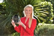 18 October 2018; Carla Rowe of Dublin with The Croke Park and LGFA Player of the Month award for September, at The Croke Park in Jones Road, Dublin. Carla was Player of the Match for Dublin in the 2018 TG4 All-Ireland Senior Final, in front of a record 50,141 attendance at Croke Park. The Clann Mhuire player scored two goals in the victory over Cork, as the Sky Blues retained the Brendan Martin Cup. Photo by Matt Browne/Sportsfile