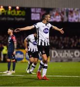 19 October 2018; Michael Duffy of Dundalk celebrates after scoring his side's second goal during the SSE Airtricity League Premier Division match between Dundalk and Sligo Rovers at Oriel Park in Dundalk, Louth. Photo by David Fitzgerald/Sportsfile