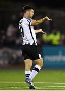 19 October 2018; Patrick Hoban of Dundalk encourages the supporters after scoring his side's fifth goal during the SSE Airtricity League Premier Division match between Dundalk and Sligo Rovers at Oriel Park in Dundalk, Louth. Photo by Seb Daly/Sportsfile