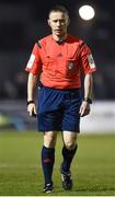 19 October 2018; Referee Derek Tomney during the SSE Airtricity League Promotion / Relegation Play-off Series 2nd leg match between Finn Harps and Drogheda United at Finn Park in Ballybofey, Co Donegal. Photo by Oliver McVeigh/Sportsfile
