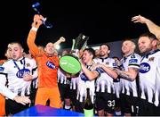 19 October 2018; Dundalk players celebrate winning the SSE Airtricity League Premier Division following the SSE Airtricity League Premier Division match between Dundalk and Sligo Rovers at Oriel Park in Dundalk, Louth. Photo by Seb Daly/Sportsfile