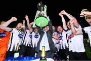 19 October 2018; Dundalk chairman Mike Treacy celebrates with players following the SSE Airtricity League Premier Division match between Dundalk and Sligo Rovers at Oriel Park in Dundalk, Louth. Photo by Seb Daly/Sportsfile