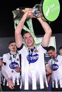 19 October 2018; Robbie Benson of Dundalk celebrates winning the SSE Airtricity League Premier Division following the SSE Airtricity League Premier Division match between Dundalk and Sligo Rovers at Oriel Park in Dundalk, Louth. Photo by Seb Daly/Sportsfile