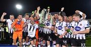 19 October 2018; Dundalk players celebrate with the trophy following the SSE Airtricity League Premier Division following the SSE Airtricity League Premier Division match between Dundalk and Sligo Rovers at Oriel Park in Dundalk, Louth. Photo by Seb Daly/Sportsfile