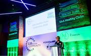 20 October 2018; Brid McGoldrick, National Health & Wellbeing Committee Chairperson, addresses attendees during the GAA National Healthy Club Conference at Croke Park Stadium, in Dublin. Photo by David Fitzgerald/Sportsfile