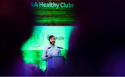 20 October 2018; Colin Regan, GAA Community & Health Manager addresses attendees during the GAA National Healthy Club Conference at Croke Park Stadium, in Dublin. Photo by David Fitzgerald/Sportsfile