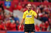 20 October 2018; Referee Alexandre Ruiz during the Heineken Champions Cup Pool 2 Round 2 match between Munster and Gloucester at Thomond Park in Limerick. Photo by Sam Barnes/Sportsfile