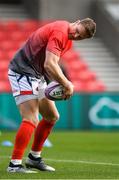 20 October 2018; Chris Ashton of Sale Sharks warms up prior to the Heineken Challenge Cup Pool 3 Round 2 match between Sale Sharks and Connacht at AJ Bell Stadium, in Salford, England. Photo by Harry Murphy/Sportsfile
