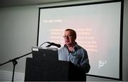20 October 2018; Gearoid O Maoilmhichíl, Child Welfare & Safeguarding manager presenting the 'Respect Initiative' workshop during the GAA National Healthy Club Conference at Croke Park Stadium, in Dublin. Photo by David Fitzgerald/Sportsfile