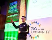 20 October 2018; Dublin and Raheny footballer Brian Fenton addresses attendees during the GAA National Healthy Club Conference at Croke Park Stadium, in Dublin. Photo by David Fitzgerald/Sportsfile