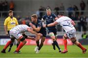 20 October 2018; Kyle Godwin of Connacht is tackled by Josh Beaumont, left, and James Phillips of Sale Sharks during the Heineken Challenge Cup Pool 3 Round 2 match between Sale Sharks and Connacht at AJ Bell Stadium, in Salford, England. Photo by Harry Murphy/Sportsfile