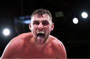 20 October 2018; Sean McComb celebrates following his super lightweight bout against Carlos Galindo at TD Garden in Boston, Massachusetts, USA. Photo by Stephen McCarthy/Sportsfile